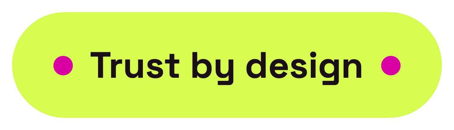 Lime Trust by design sticker