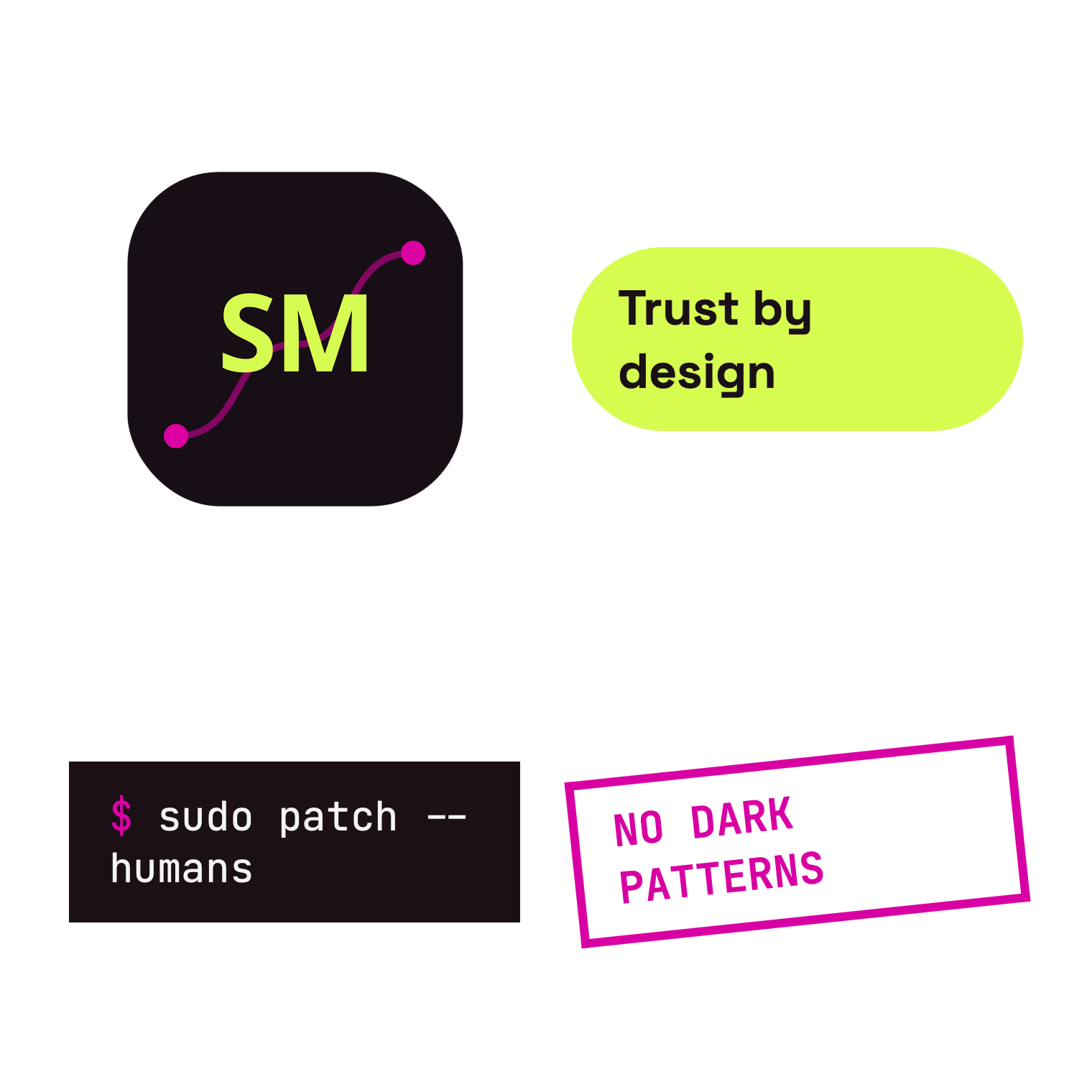 Four-design SM Cyber Design laptop sticker sheet